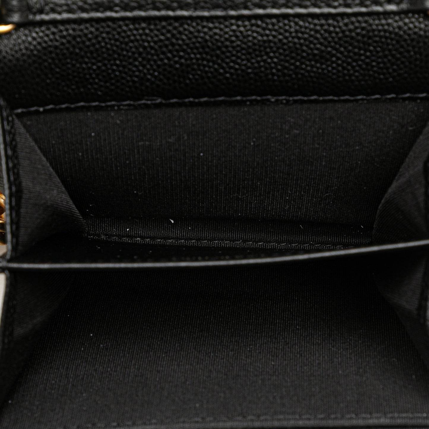 Black Chanel Quilted Caviar Boy Card Holder with Chain Crossbody Bag
