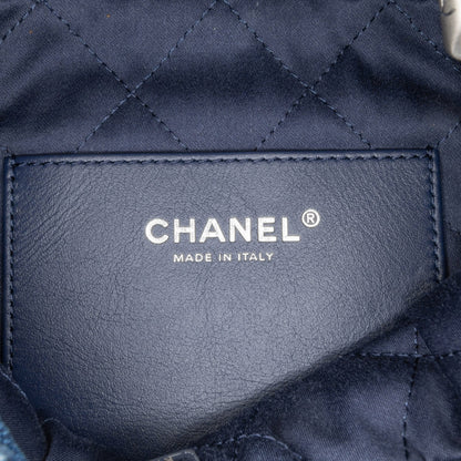 Chanel Sac Mini Denim Stitched 22 Satchel