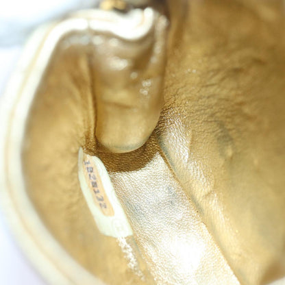 CHANEL Mini Matelasse Chain Shoulder Bag Lamb Skin Gold Tone CC 84205A