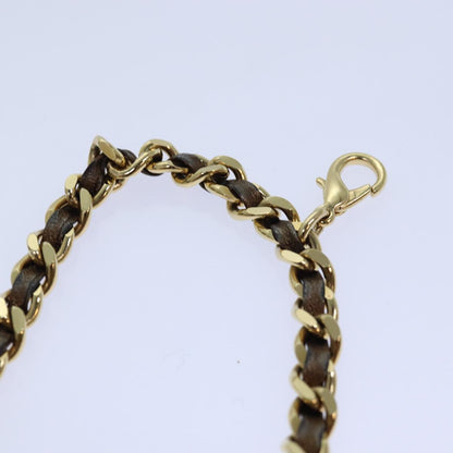 CHANEL Mini Matelasse Chain Pouch Lamb Skin Gold Tone CC 84490