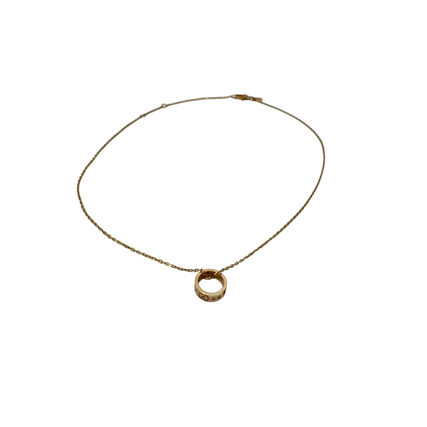Gucci Amor circle pendant necklace