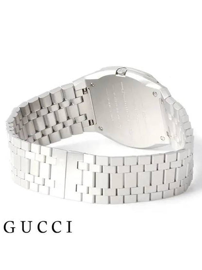 Gucci 25H Quartz Metal Watch Silver