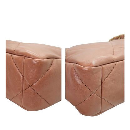 Chanel 19 Lambskin Quilted Medium Flap Bag Caramel