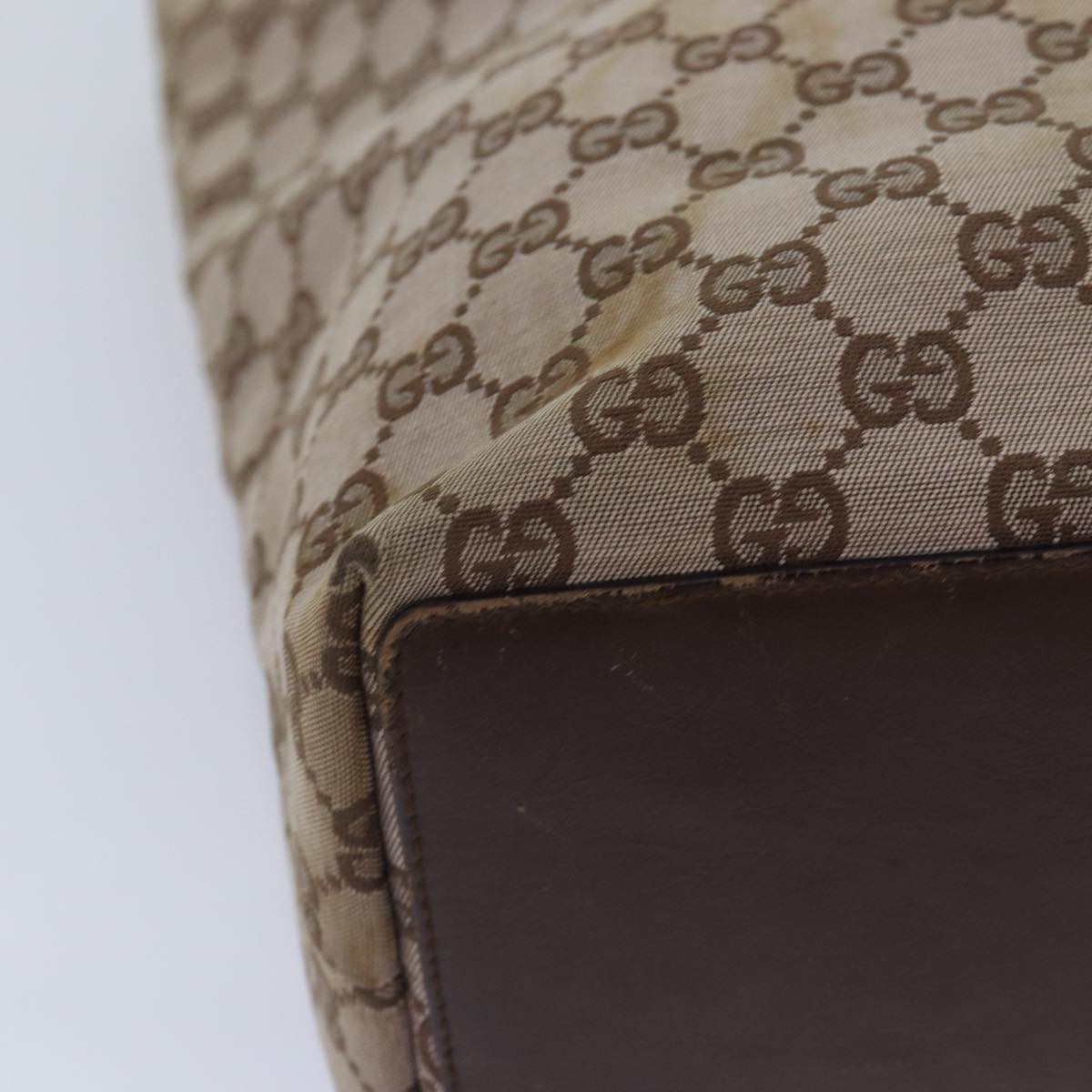 GUCCI GG Canvas Tote Bag Beige 002 1098  87340