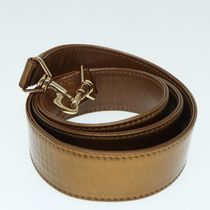 GUCCI Bamboo Hand Bag patent 2way Bronze  87342