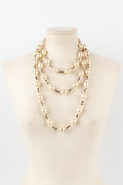 Collier de perles nacres Chanel 1990s