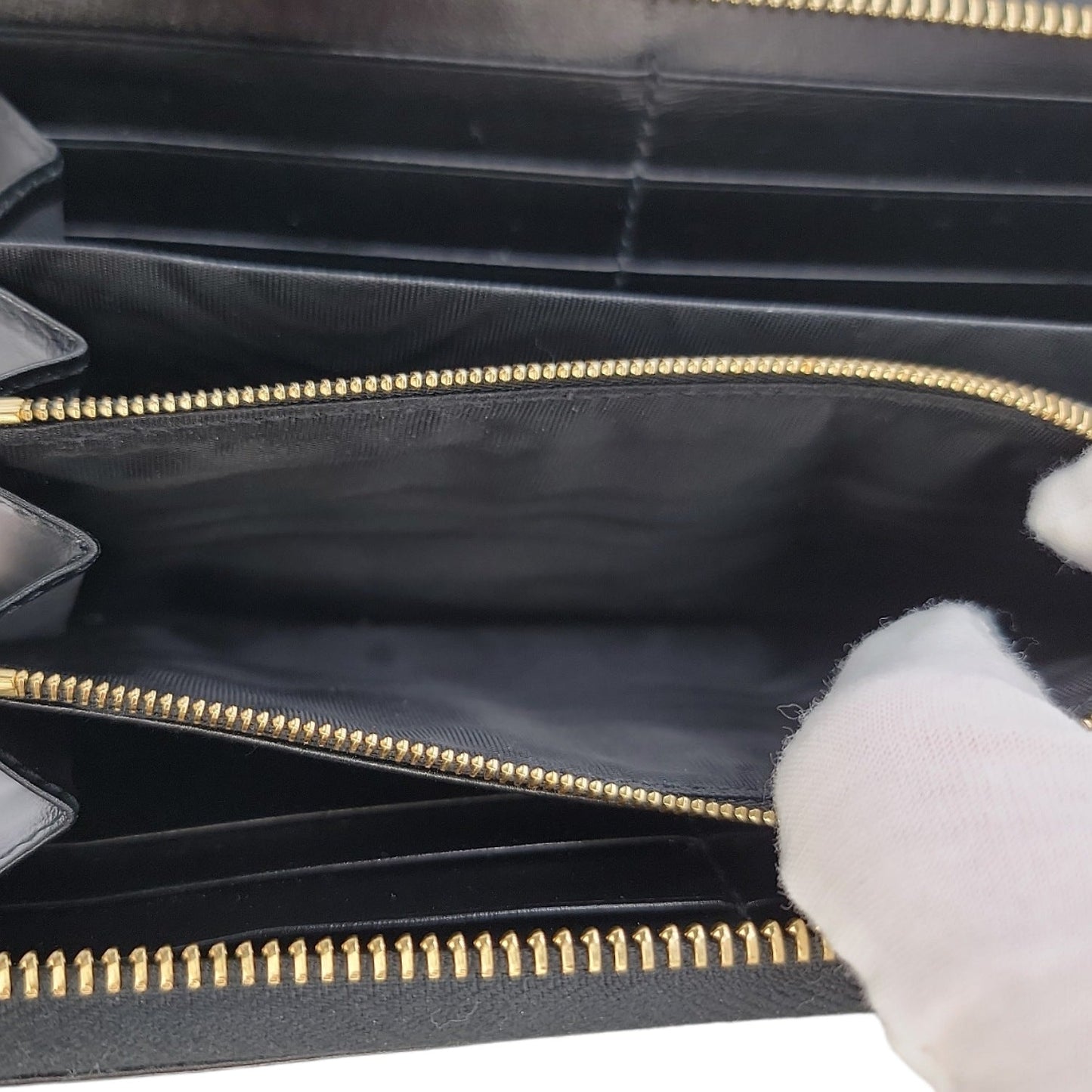 Gucci Black Calf Horsebit 1955 Continental Wallet