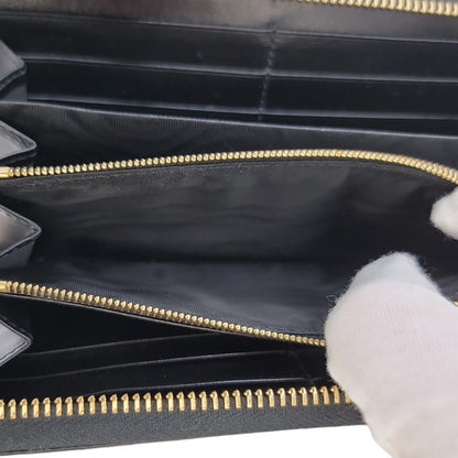 Gucci Black Calf Horsebit 1955 Continental Wallet