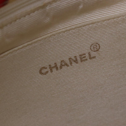 CHANEL Lip Tote Bag Enamel White Red CC 87655A