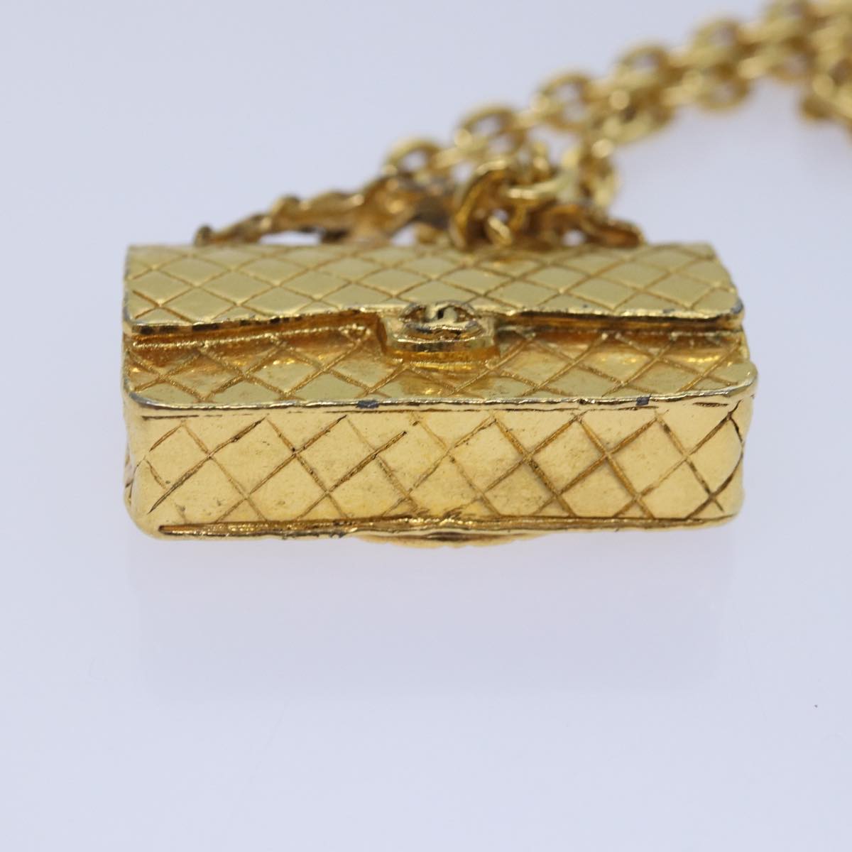 CHANEL Necklace Metal Gold CC 87804A