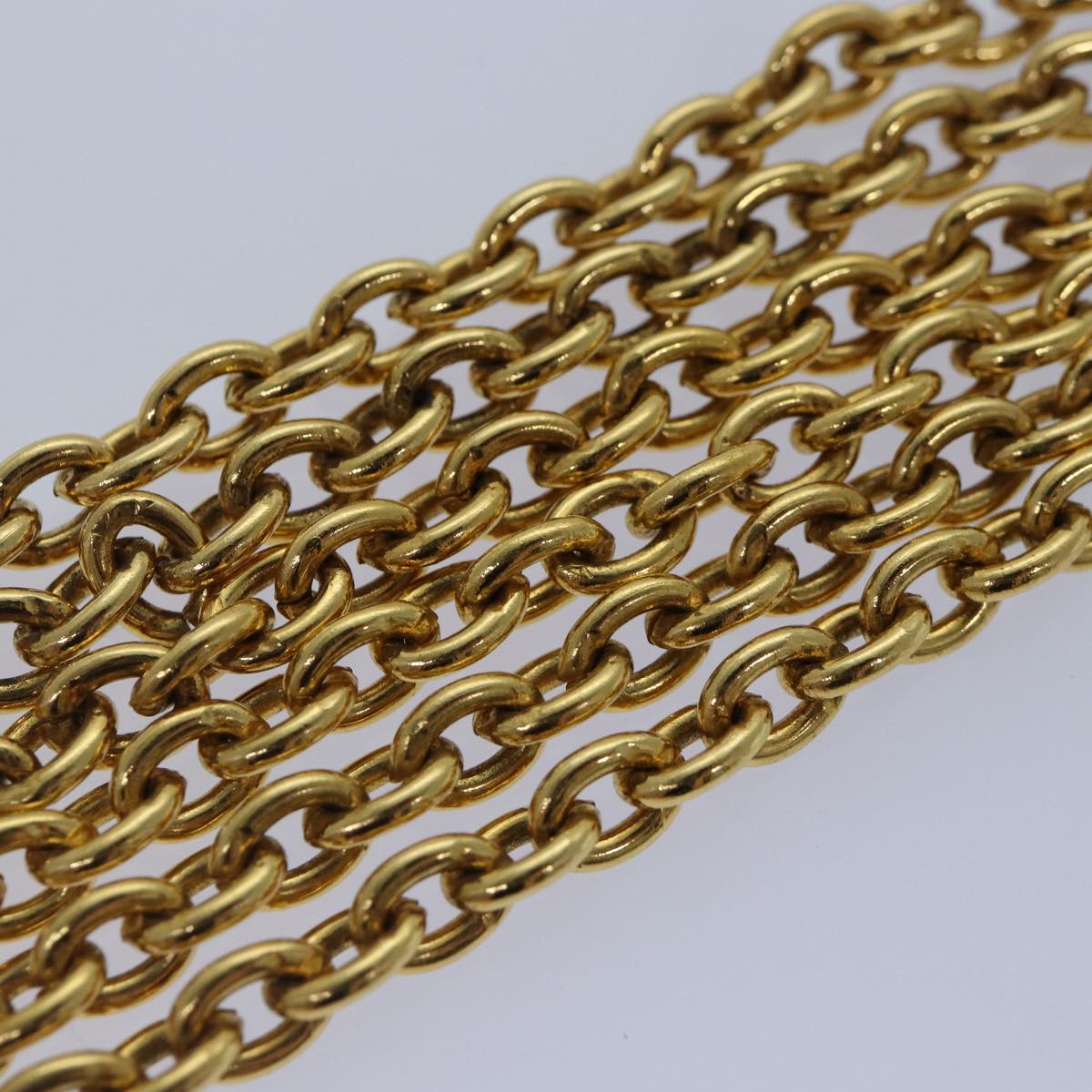CHANEL Necklace Metal Gold CC 87804A
