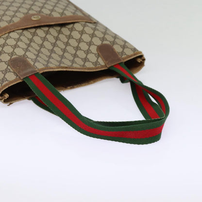 GUCCI GG Supreme Web Sherry Line Tote Bag PVC Beige Red 40 02 003  88155
