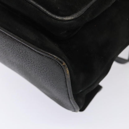 GUCCI Bamboo Backpack Suede Black Gold 003 58 0016  88180