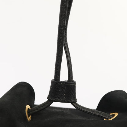 GUCCI Bamboo Backpack Suede Black Gold 003 58 0016  88180