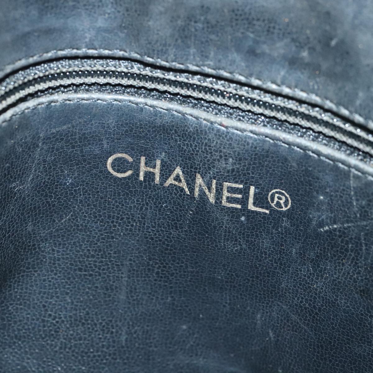 CHANEL Matelasse Chain Shoulder Bag Leather Gold Black CC 88263