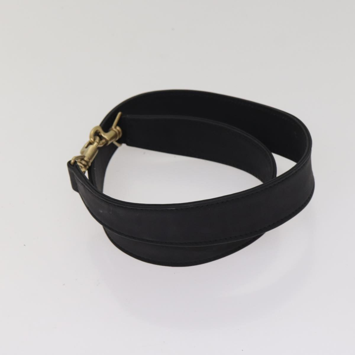 GUCCI Bamboo Hand Bag Suede 2way Black Gold 001 1014 1577 0  88406