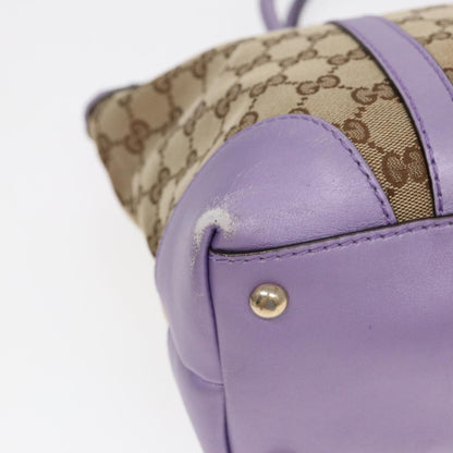 GUCCI GG Canvas Tote Bag Beige Gold 257069  88424
