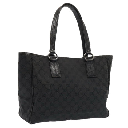 GUCCI GG Canvas Tote Bag Black 113017  88660