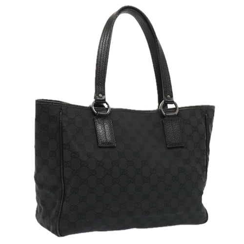 GUCCI GG Canvas Tote Bag Black 113017  88660