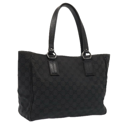 GUCCI GG Canvas Tote Bag Black 113017  88660