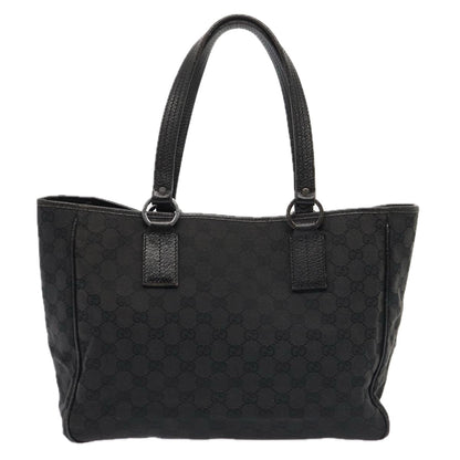 GUCCI GG Canvas Tote Bag Black 113017  88660