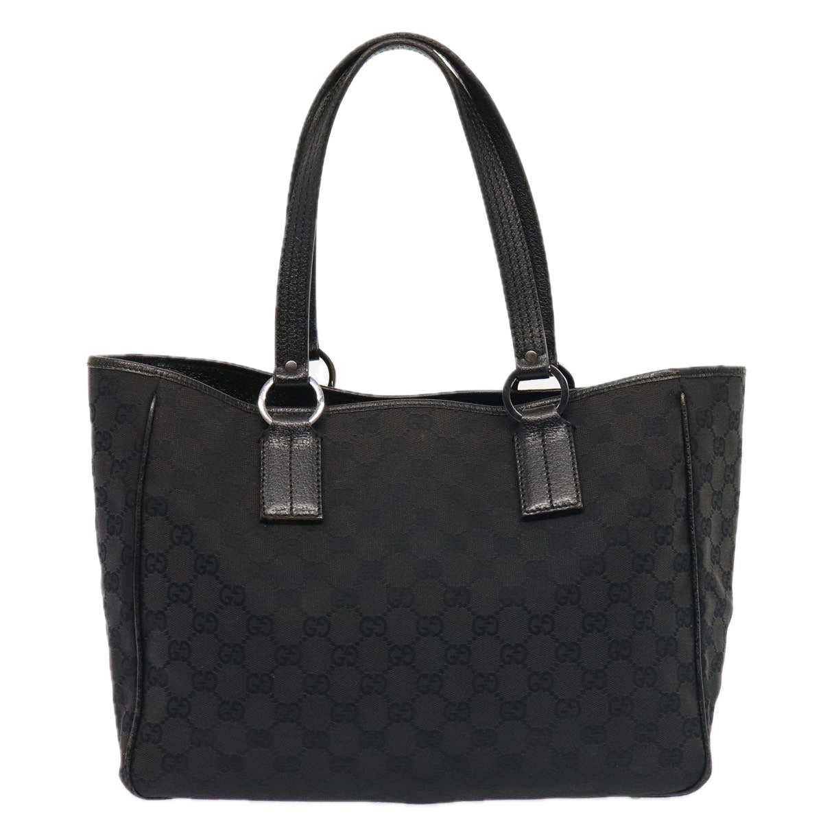 GUCCI GG Canvas Tote Bag Black 113017  88660
