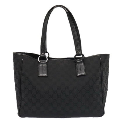 GUCCI GG Canvas Tote Bag Black 113017  88660