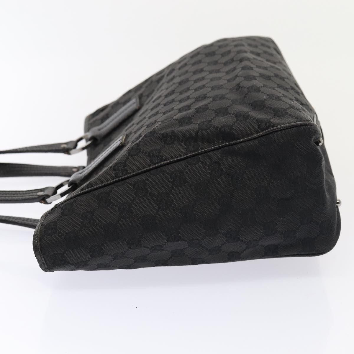GUCCI GG Canvas Tote Bag Black 113017  88660