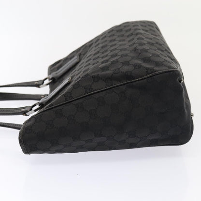 GUCCI GG Canvas Tote Bag Black 113017  88660