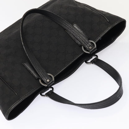 GUCCI GG Canvas Tote Bag Black 113017  88660
