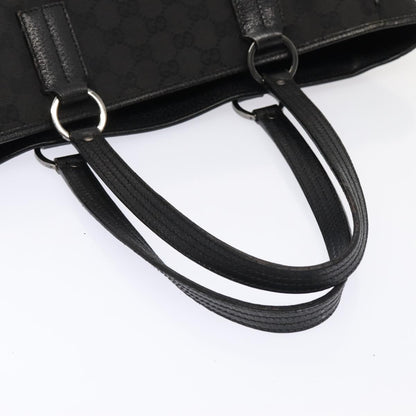 GUCCI GG Canvas Tote Bag Black 113017  88660