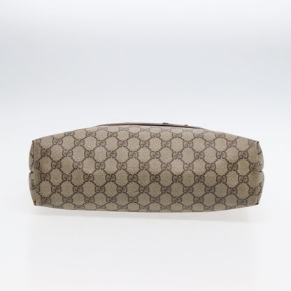 GUCCI GG Supreme Web Sherry Line Tote Bag PVC Beige Gold 39 02 003  88693