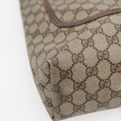 GUCCI GG Supreme Web Sherry Line Tote Bag PVC Beige Gold 39 02 003  88693