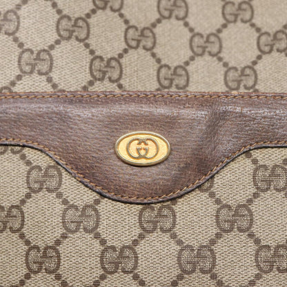 GUCCI GG Supreme Web Sherry Line Tote Bag PVC Beige Gold 39 02 003  88693