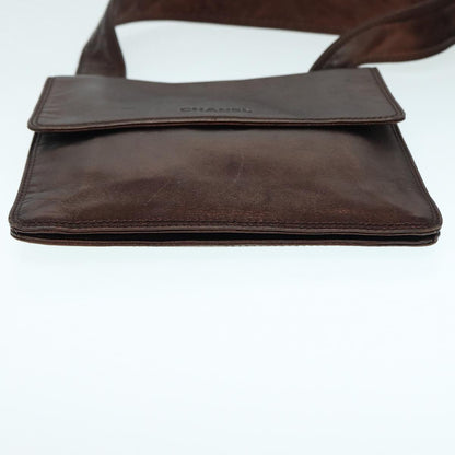 CHANEL Shoulder Bag Leather Bronze Gold CC 88737