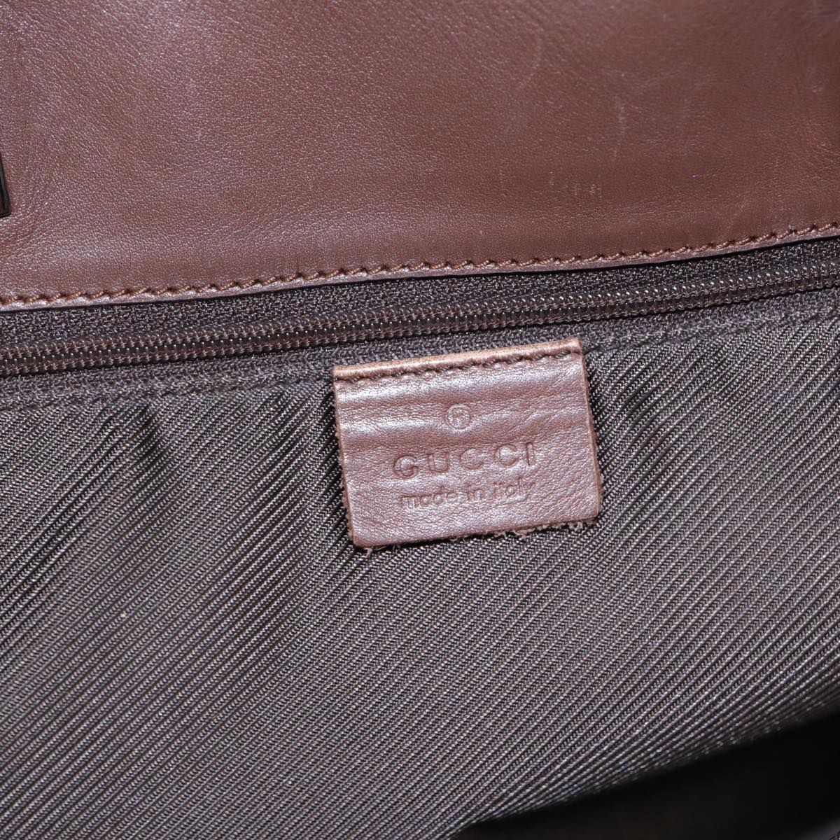 GUCCI GG Canvas Tote Bag Beige Silver 31243  88782