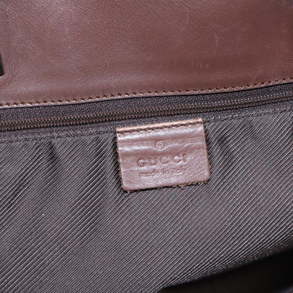 GUCCI GG Canvas Tote Bag Beige Silver 31243  88782