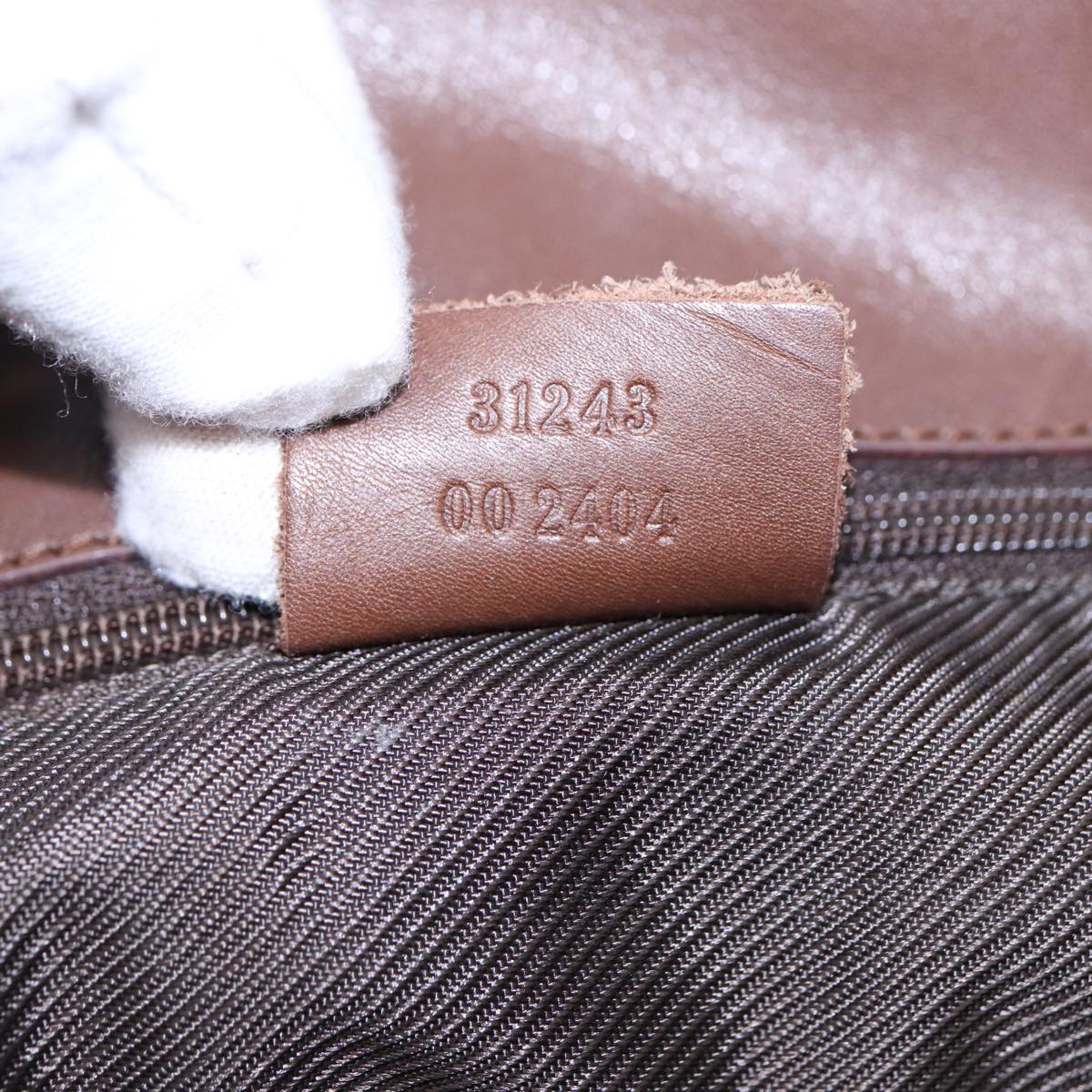 GUCCI GG Canvas Tote Bag Beige Silver 31243  88782