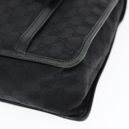 GUCCI GG Canvas Tote Bag Black Gold  88788