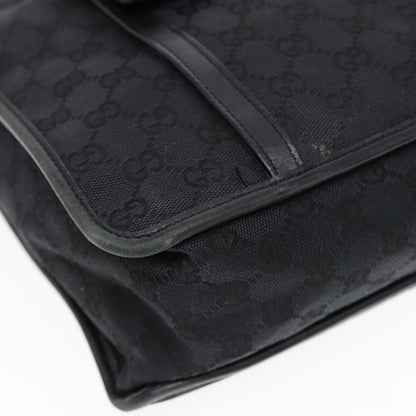 GUCCI GG Canvas Tote Bag Black Gold  88788