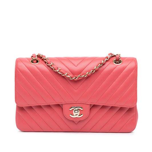 Chanel Sac Medium Classic Chevron Lambskin Double Flap
