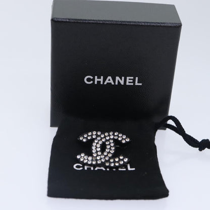 CHANEL Stone Brooch metal Silver CC 89004