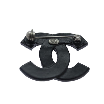 CHANEL Stone Brooch metal Silver CC 89004