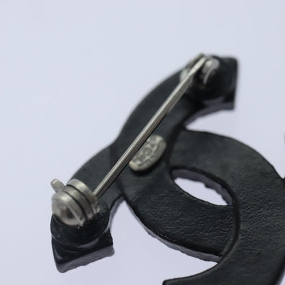 CHANEL Stone Brooch metal Silver CC 89004