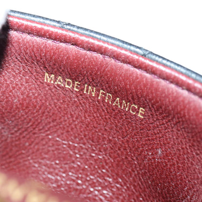 CHANEL Mini Mini Matelasse Chain Pouch Lamb Skin Black Gold CC 89068A