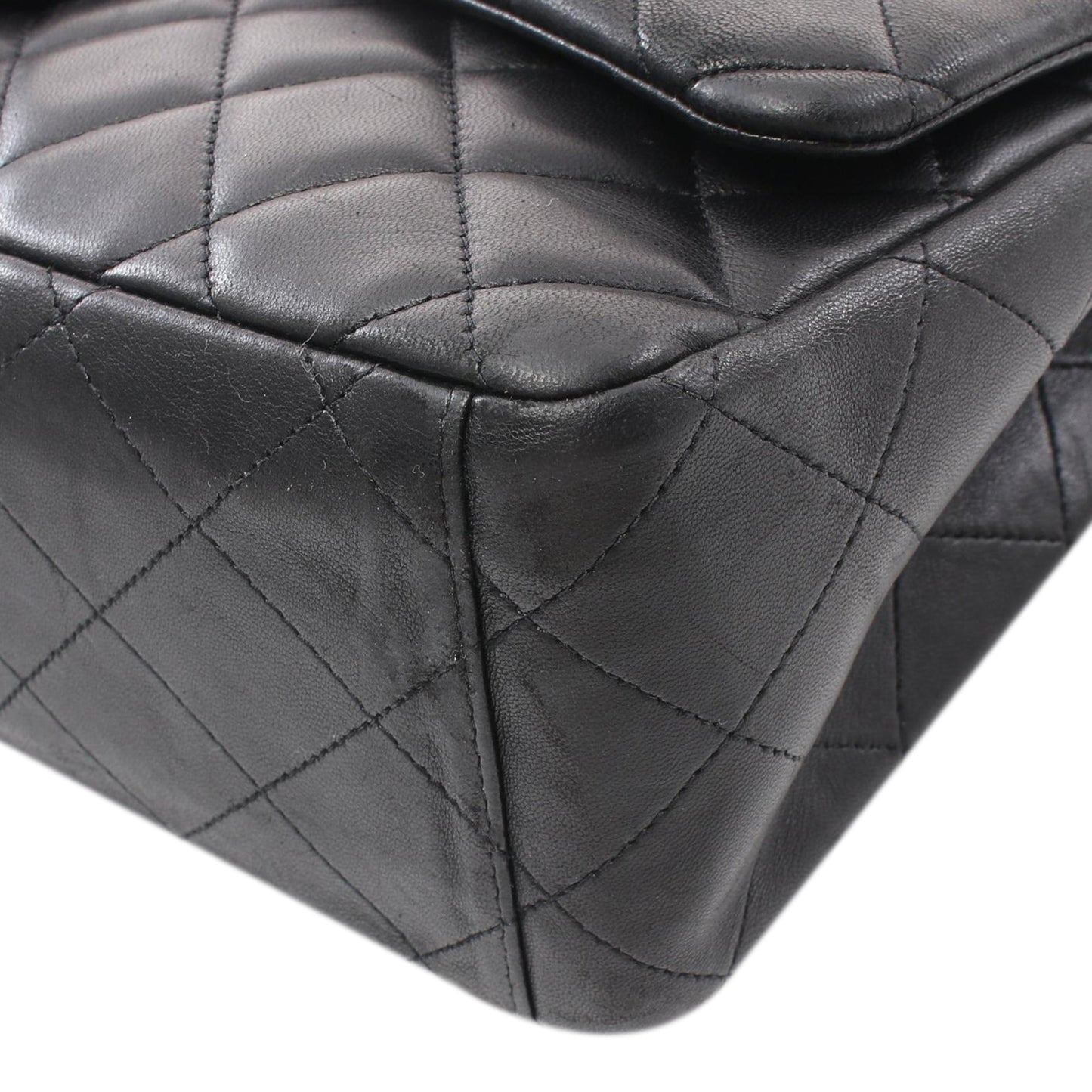 Black Chanel Maxi Classic Lambskin Single Flap Shoulder Bag