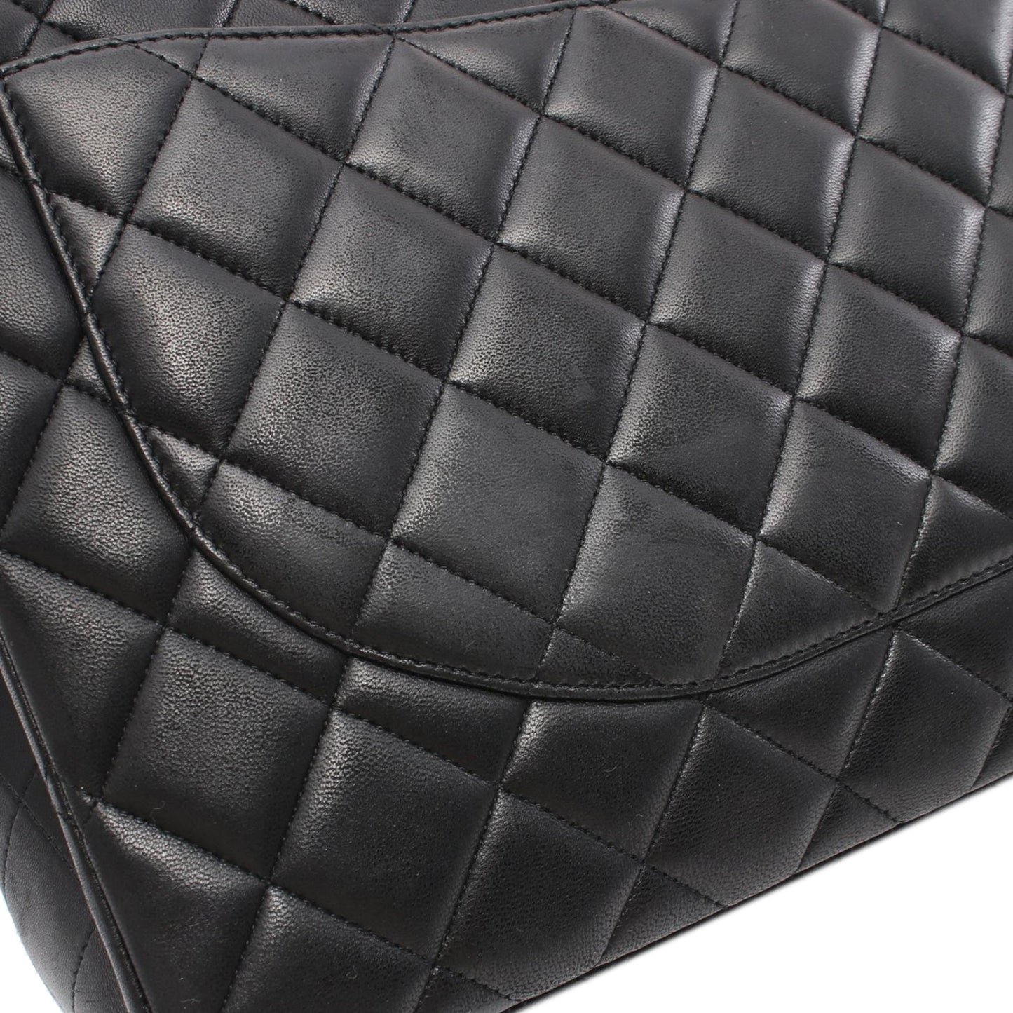 Black Chanel Maxi Classic Lambskin Single Flap Shoulder Bag