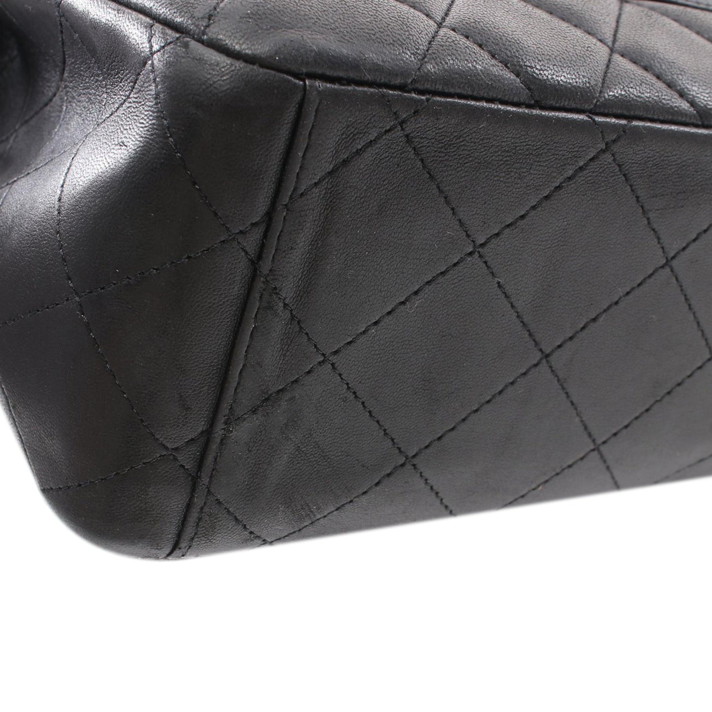 Black Chanel Maxi Classic Lambskin Single Flap Shoulder Bag
