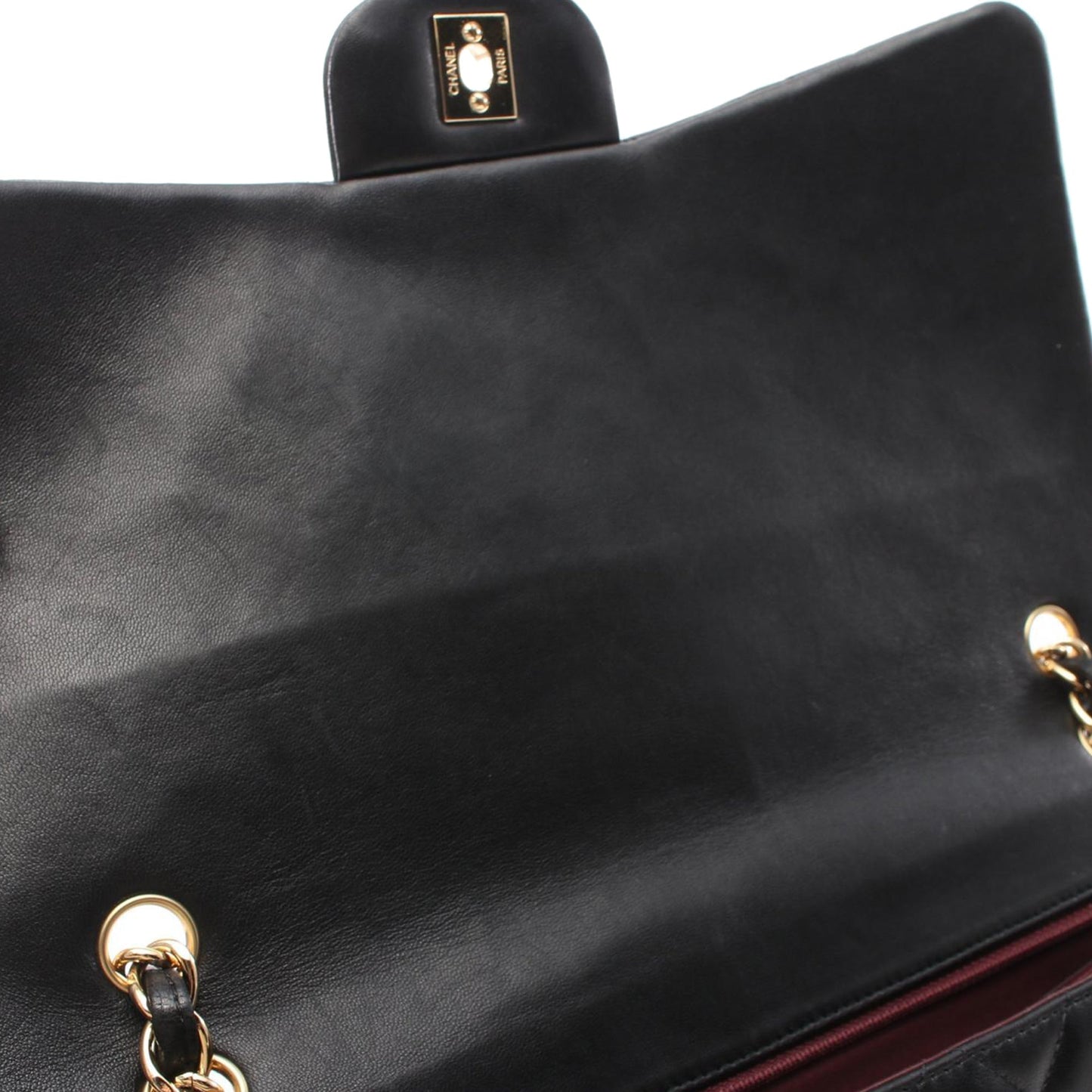 Black Chanel Maxi Classic Lambskin Single Flap Shoulder Bag