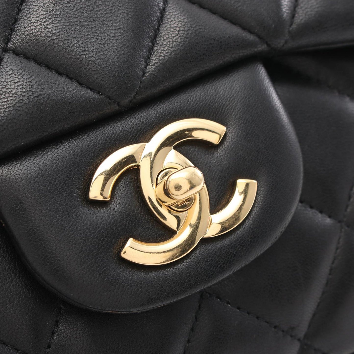 Black Chanel Maxi Classic Lambskin Single Flap Shoulder Bag